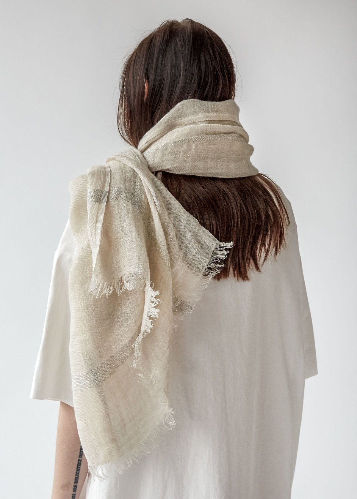 Destin Bordy Shawl/Scarf Oatmeal