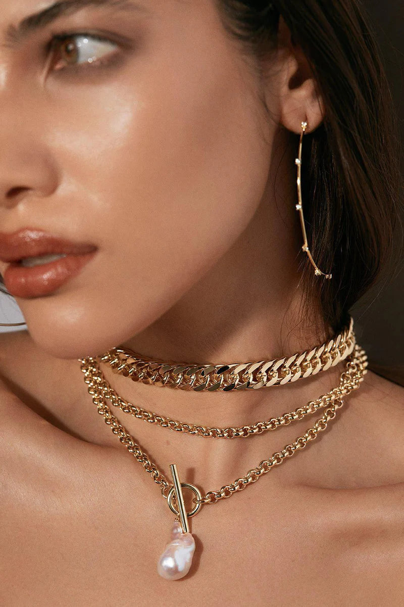 Eklexic Arya Necklace Gold 16"