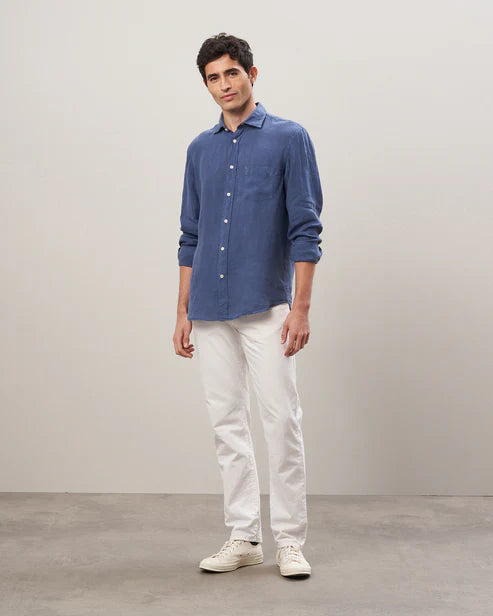 Hartford Paul Button Down Cobalt