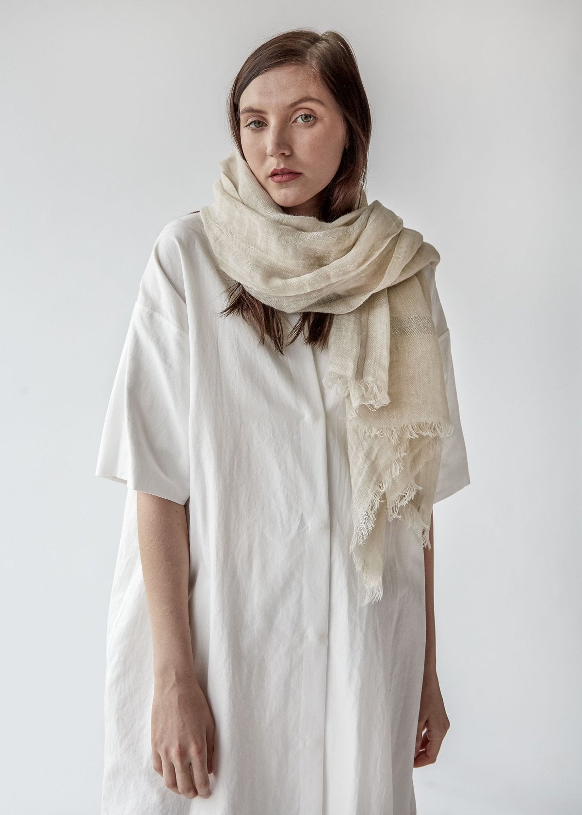 Destin Bordy Shawl/Scarf Oatmeal