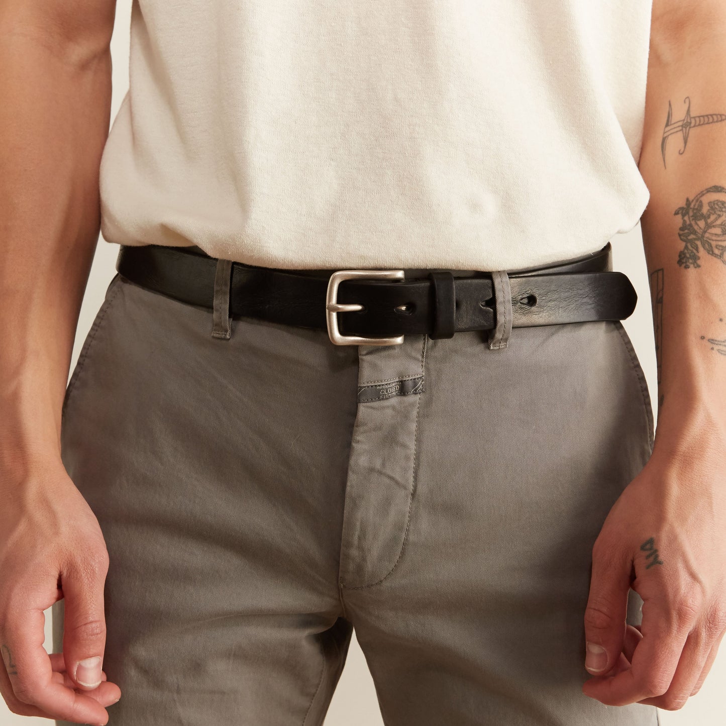 Hartford Austin Leather Belt Nero