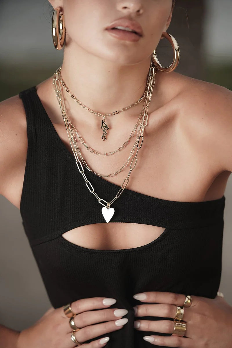 Eklexic Elongated Link Chain Necklace