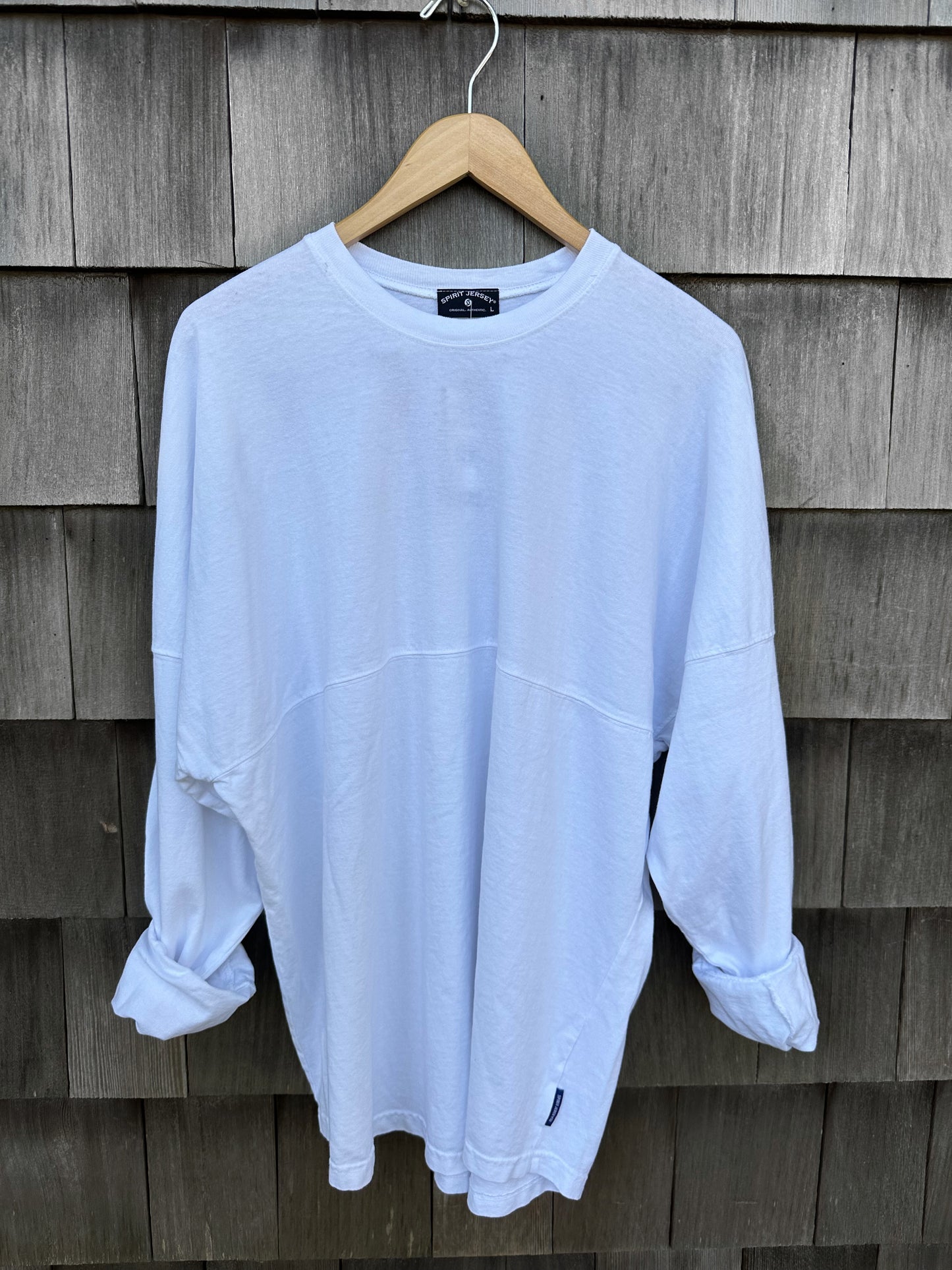 Unisex Blue One Longsleeve White