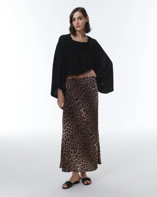 THEO Kores Leapard Skirt