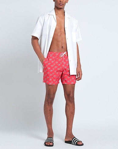 Hartford Red Print Swim