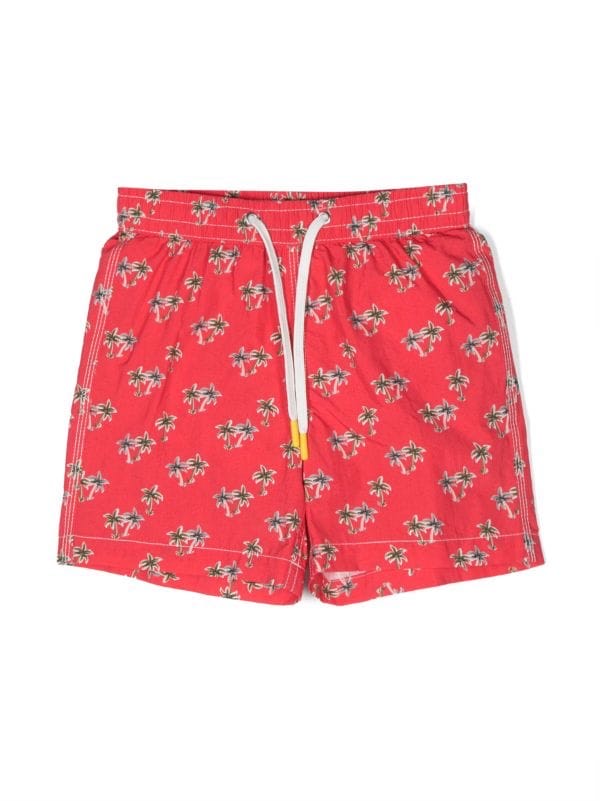 Hartford Red Print Swim
