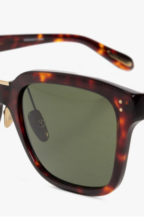 Linda Farrow Desiree Sunglasses in Tortoise