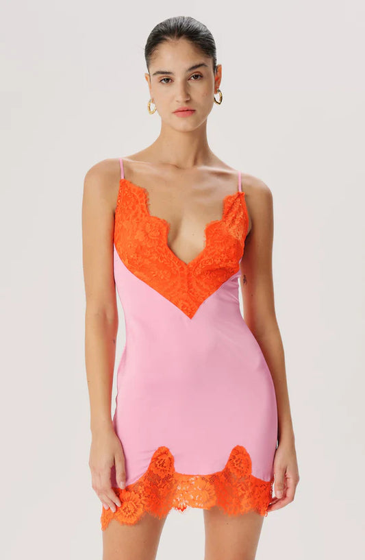 Ronny Kobo Nyko Dress in Carnation/Orange