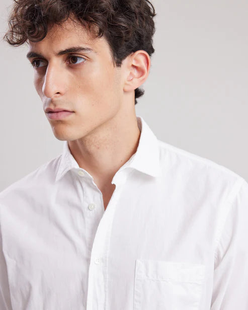 Hartford Paul Twill Button Down White