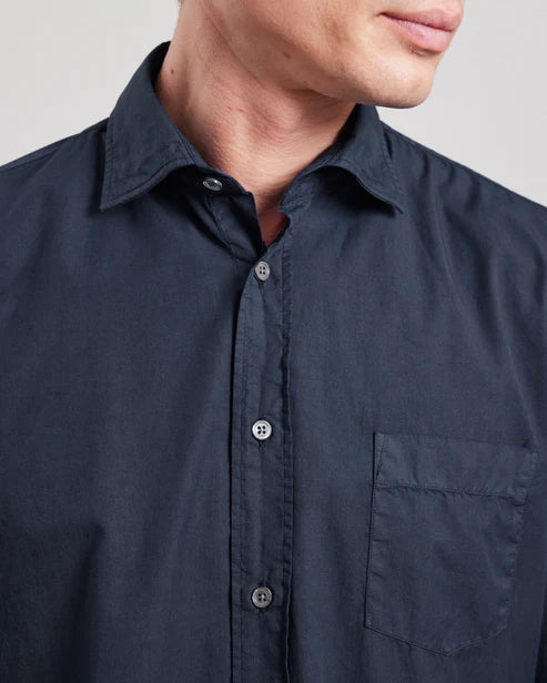 Hartford Paul Button Up in Deep Blue