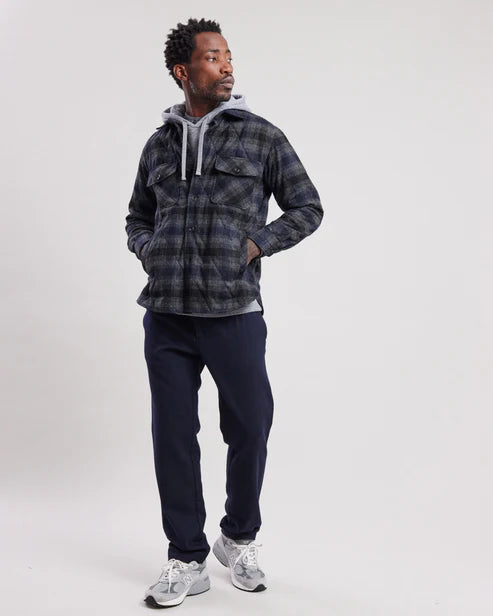 Hartford Peter Navy Plaid Flannel