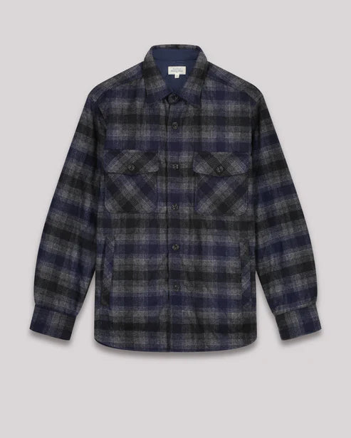 Hartford Peter Navy Plaid Flannel