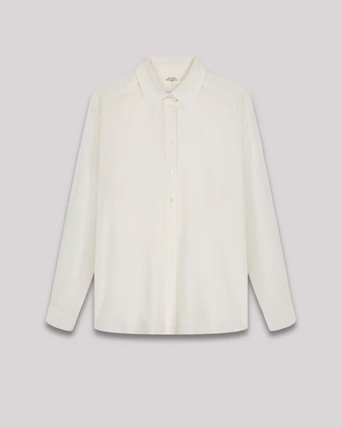 Hartford Cinema Silk Shirt in Raw White