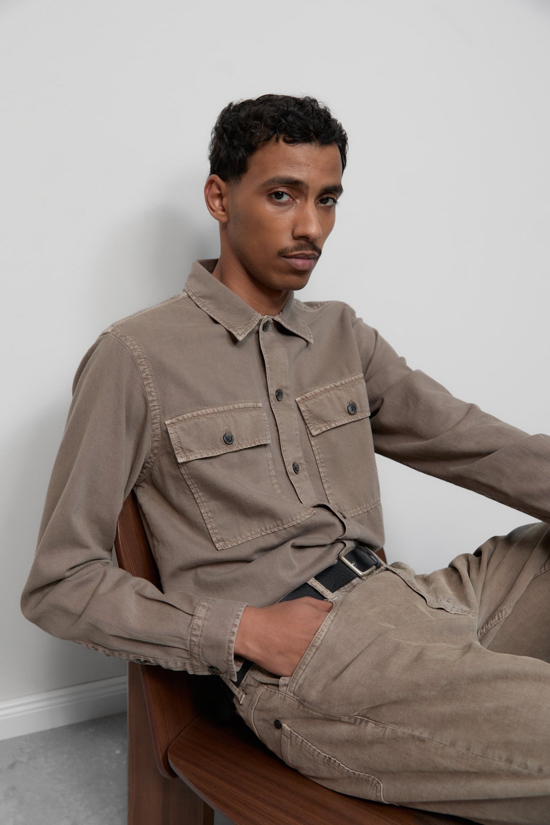 CLOSED Utility Shirt In Khaki