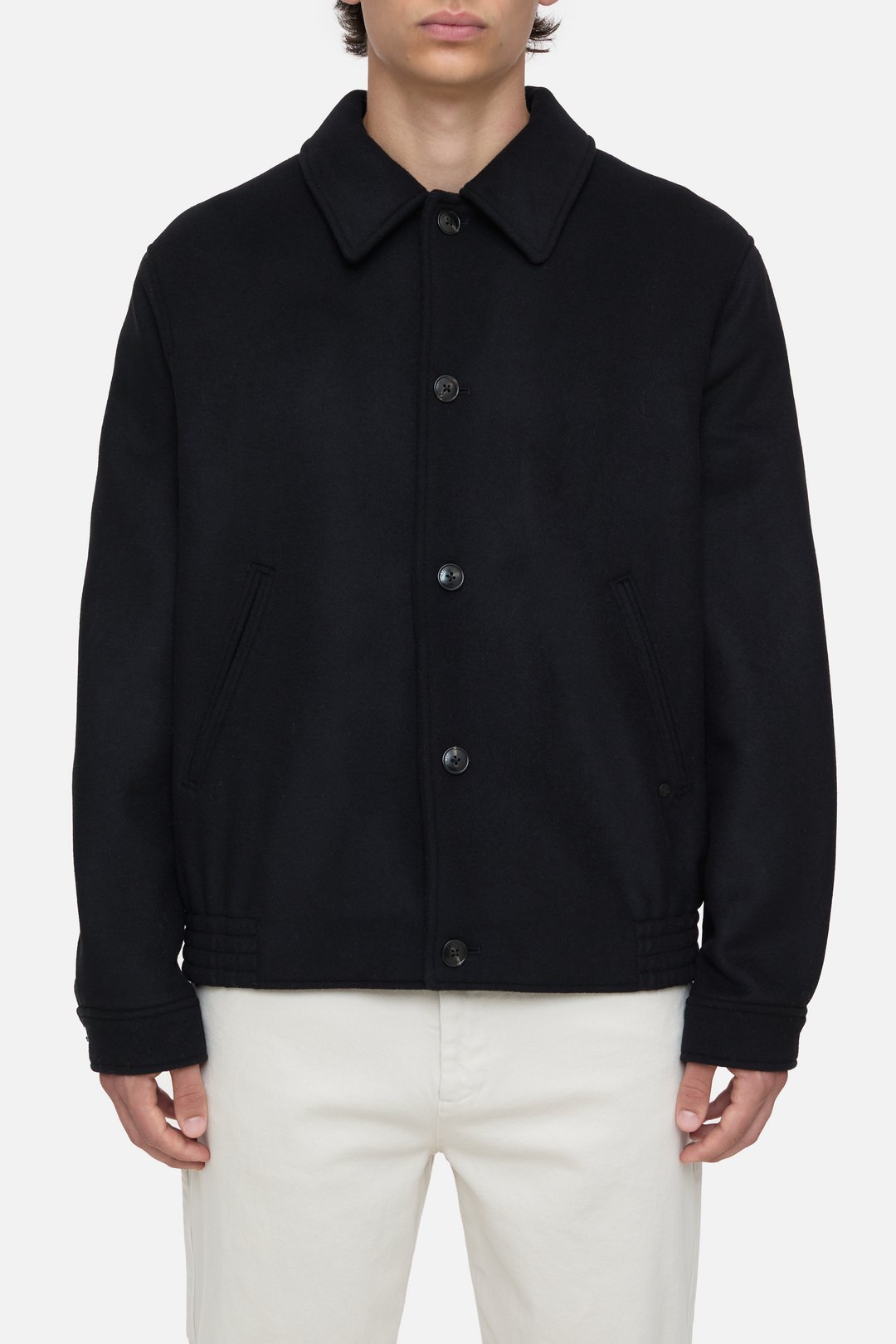 CLOSED Blouson Wool Mix Jacket in Navy