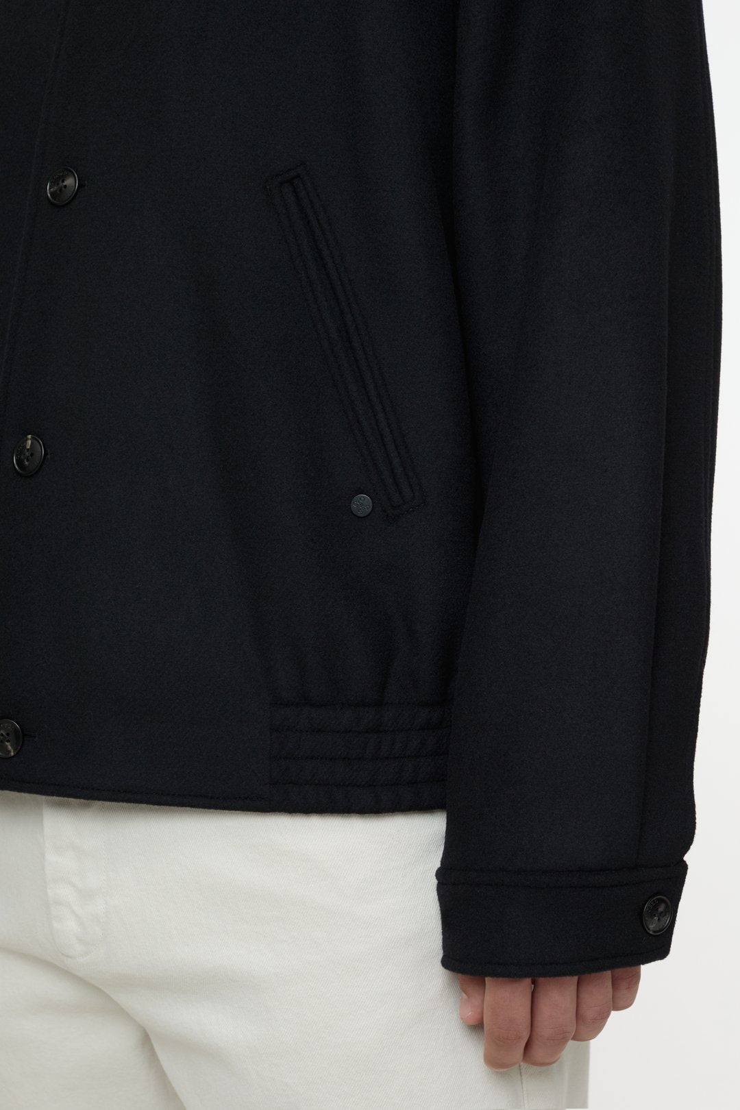 CLOSED Blouson Wool Mix Jacket in Navy