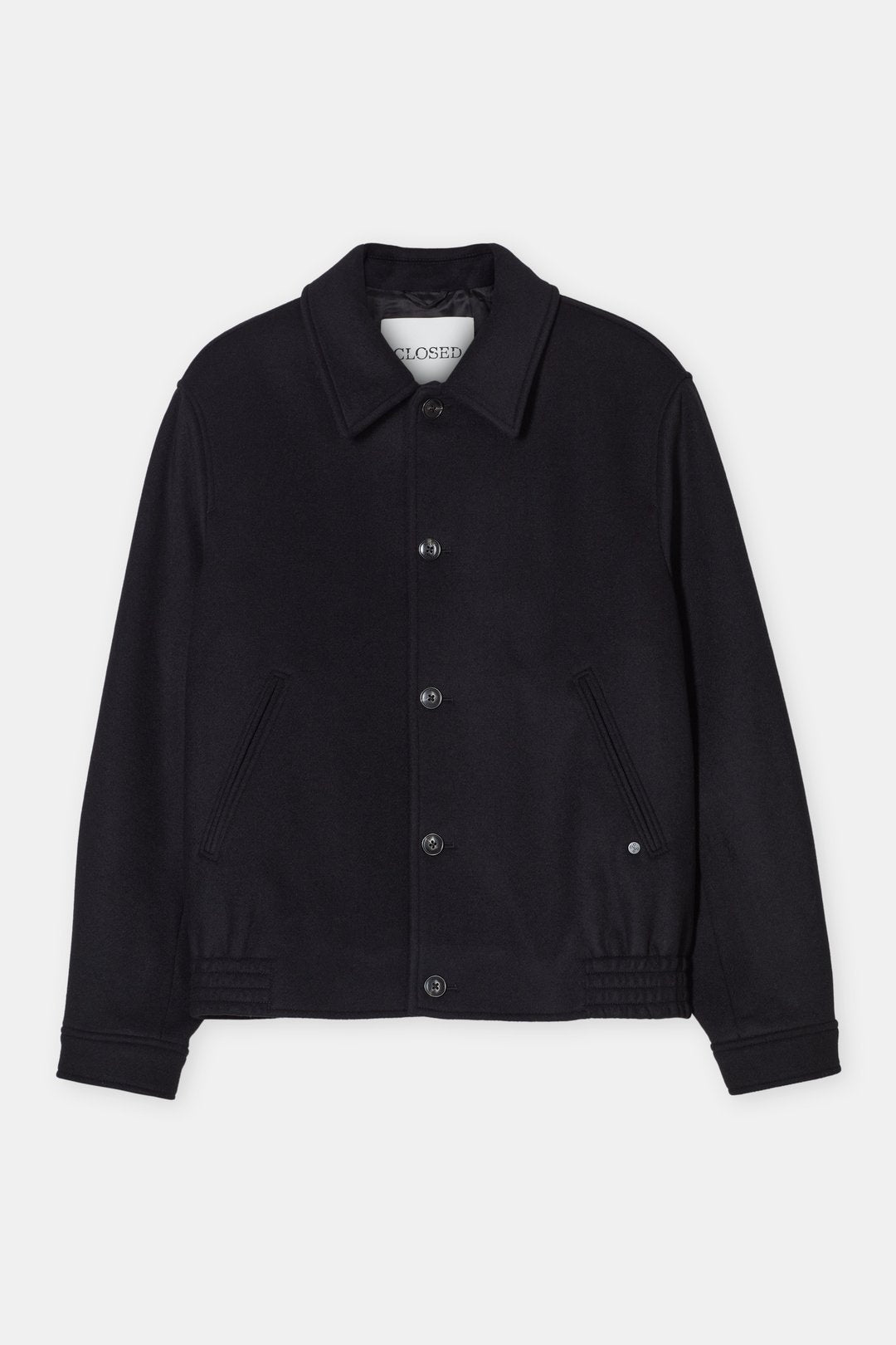 CLOSED Blouson Wool Mix Jacket in Navy