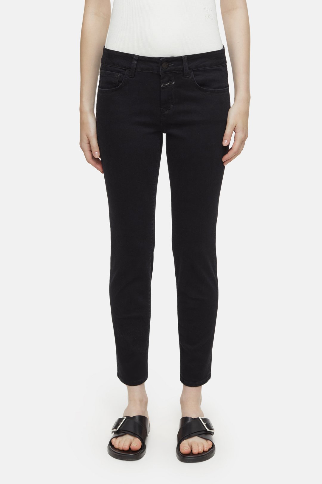 CLOSED Slim Mid Waist Jean Black