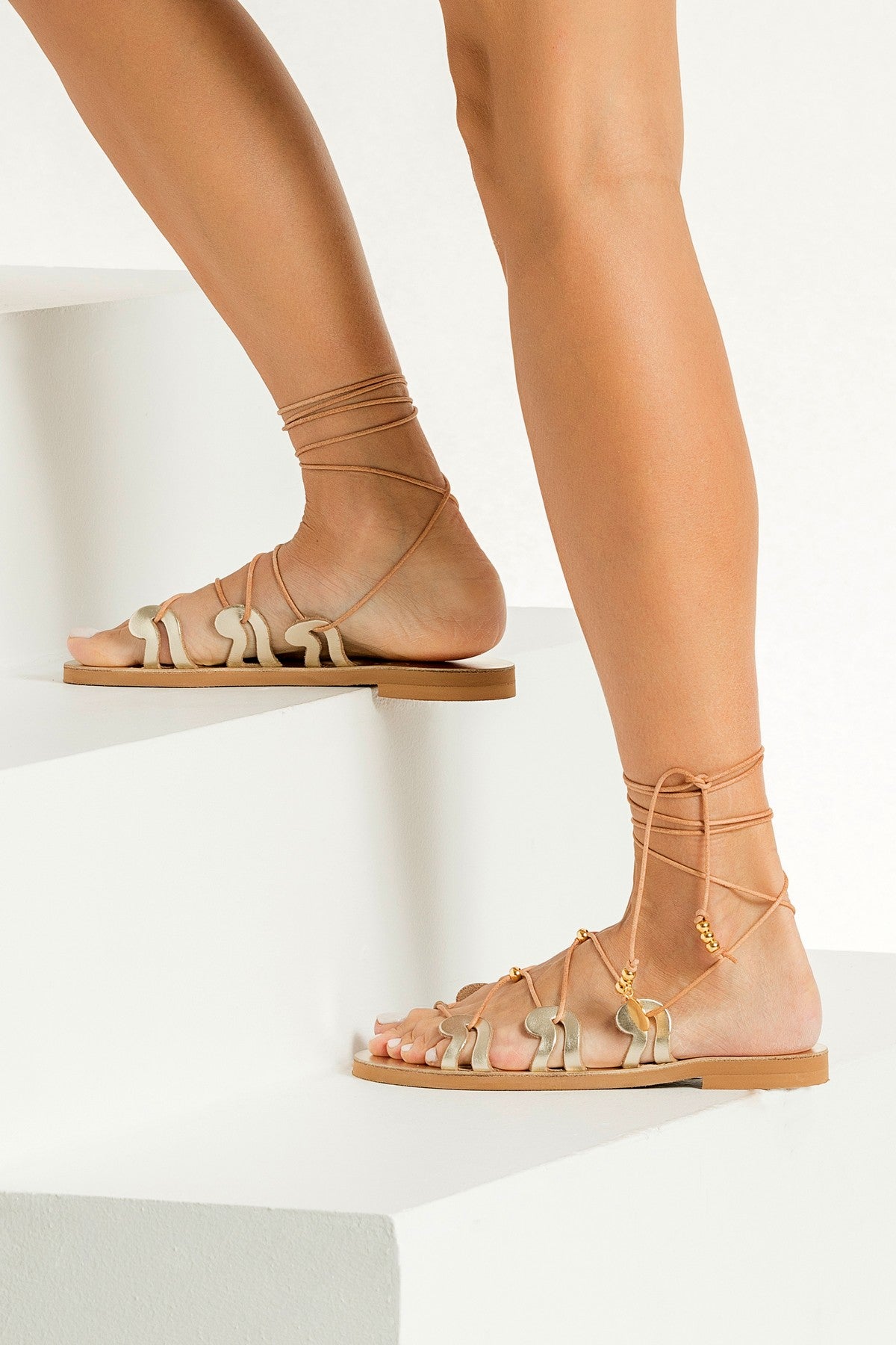 Greek Chic Danae Sandals Gold