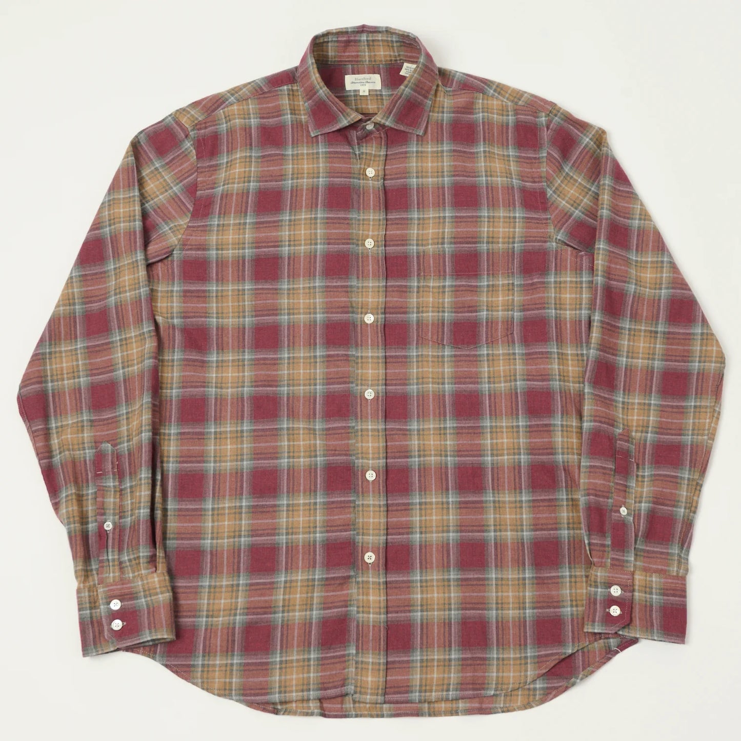 Hartford Paul Red & Caramel Flannel