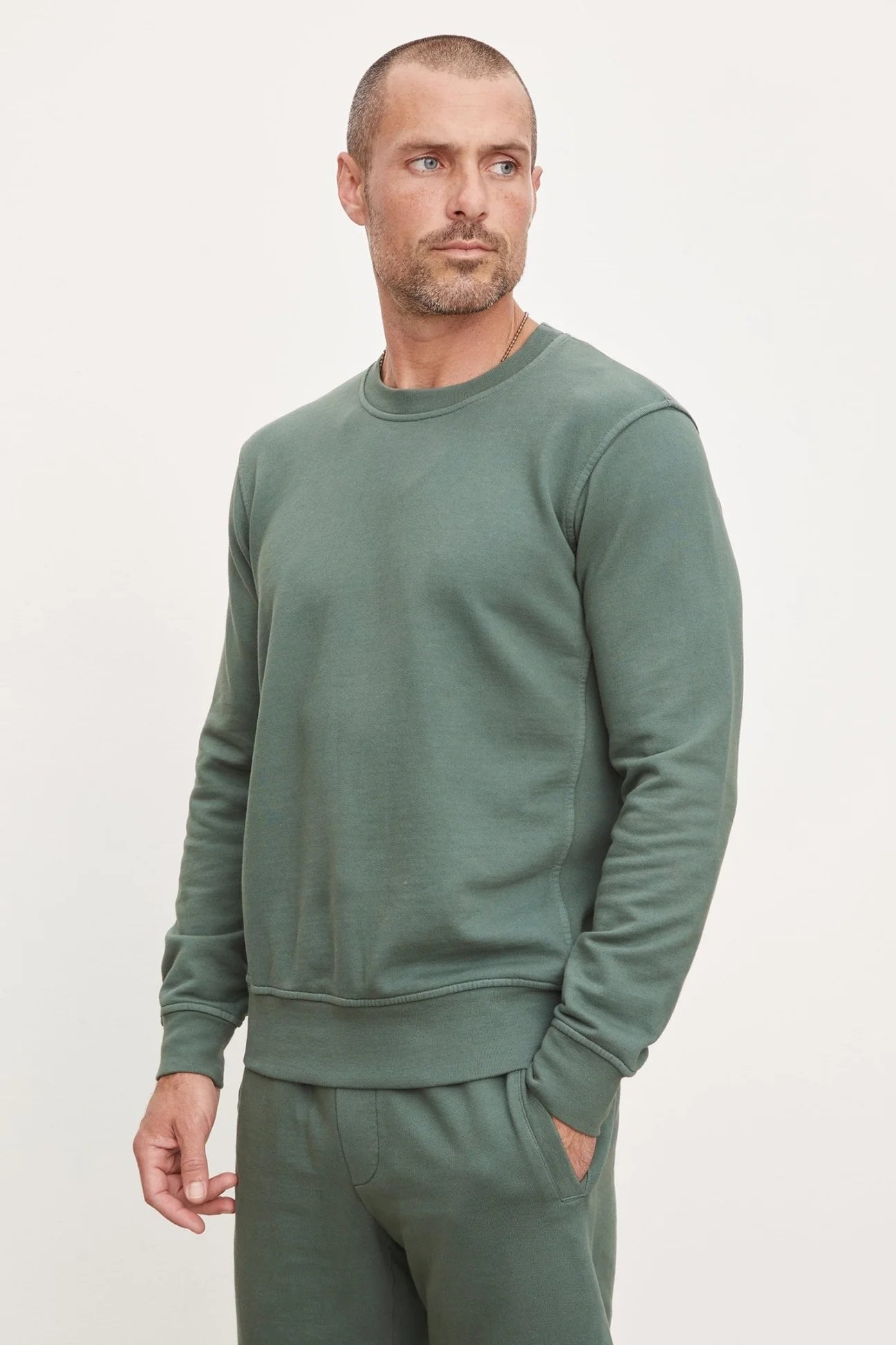 Velvet Sigmund Crewneck in Shrub