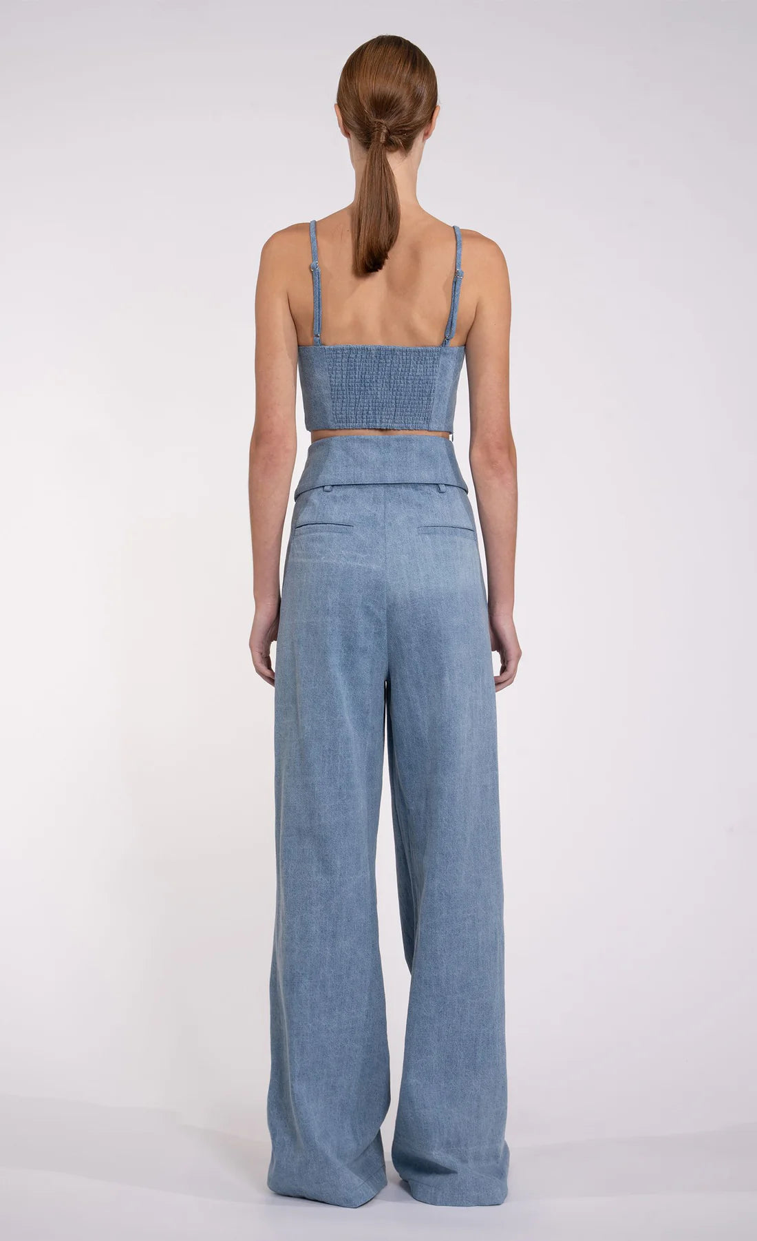 Nonchalant Bea Denim Crop Top