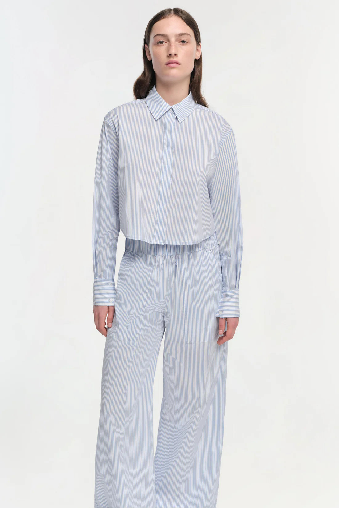 Jonathan Simkhai Arden Pull On Pant Classic Blue Stripe