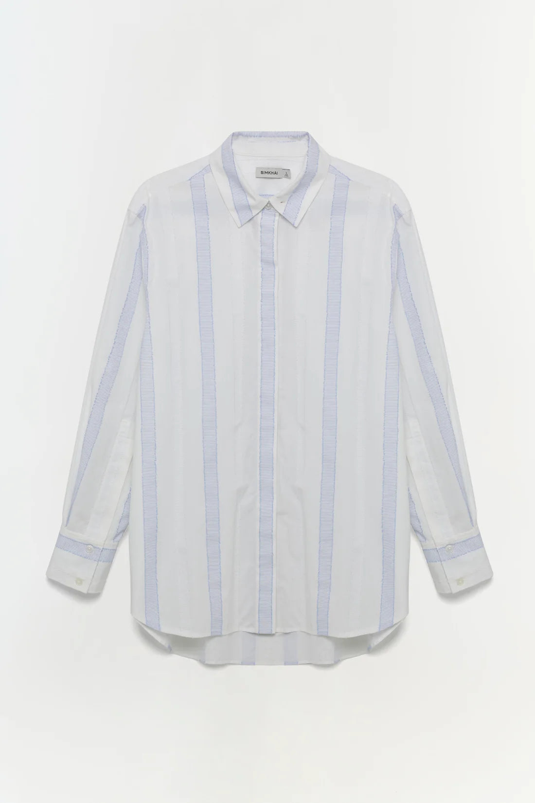 Jonathan Simkhai Chandler Shirt Blue Stripe Multi