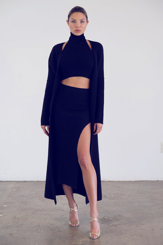 Kathryn McCarron Bardot Midi Skirt Black