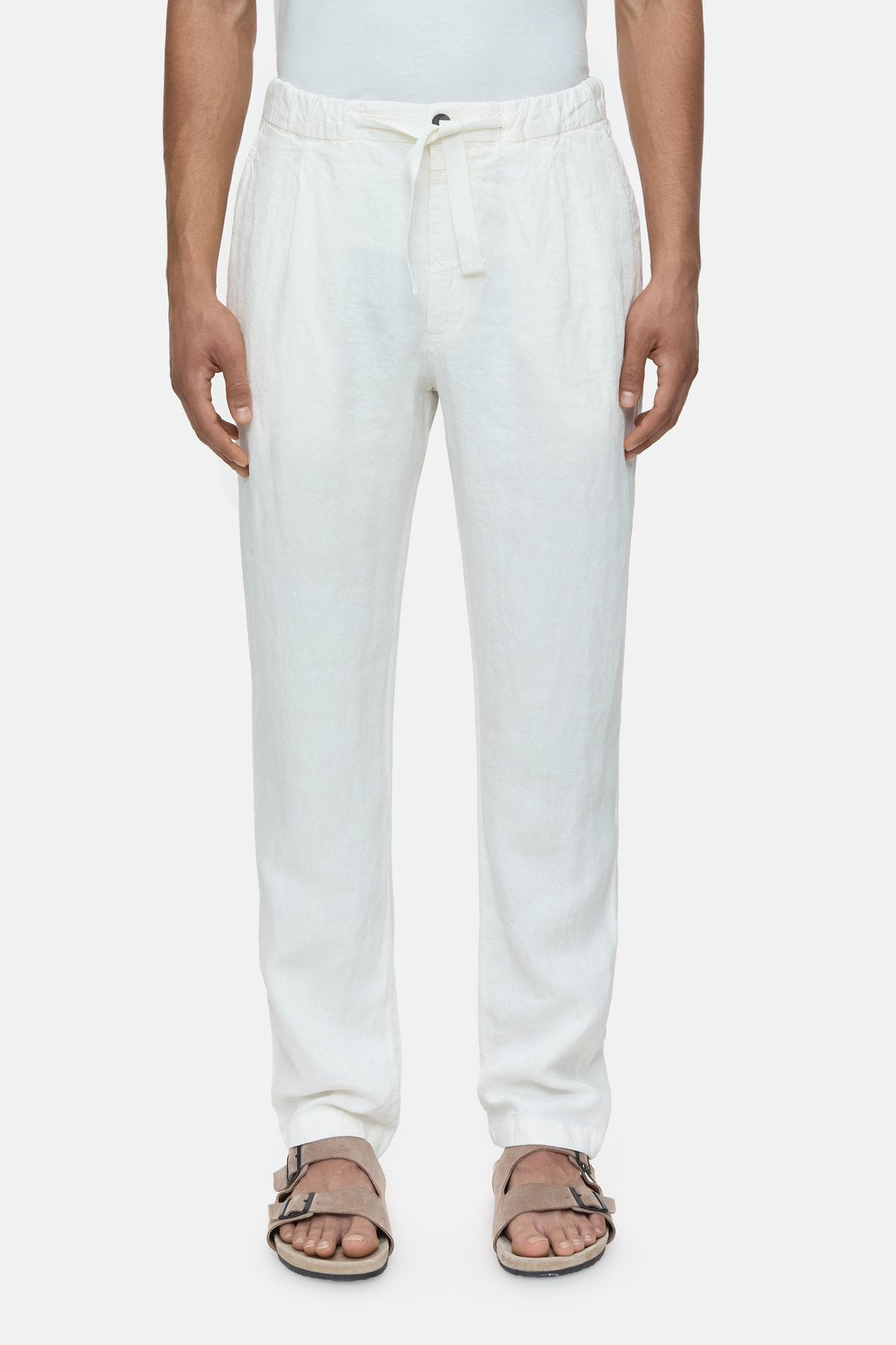 Closed Virgo Tapered Linen Pant Ivory