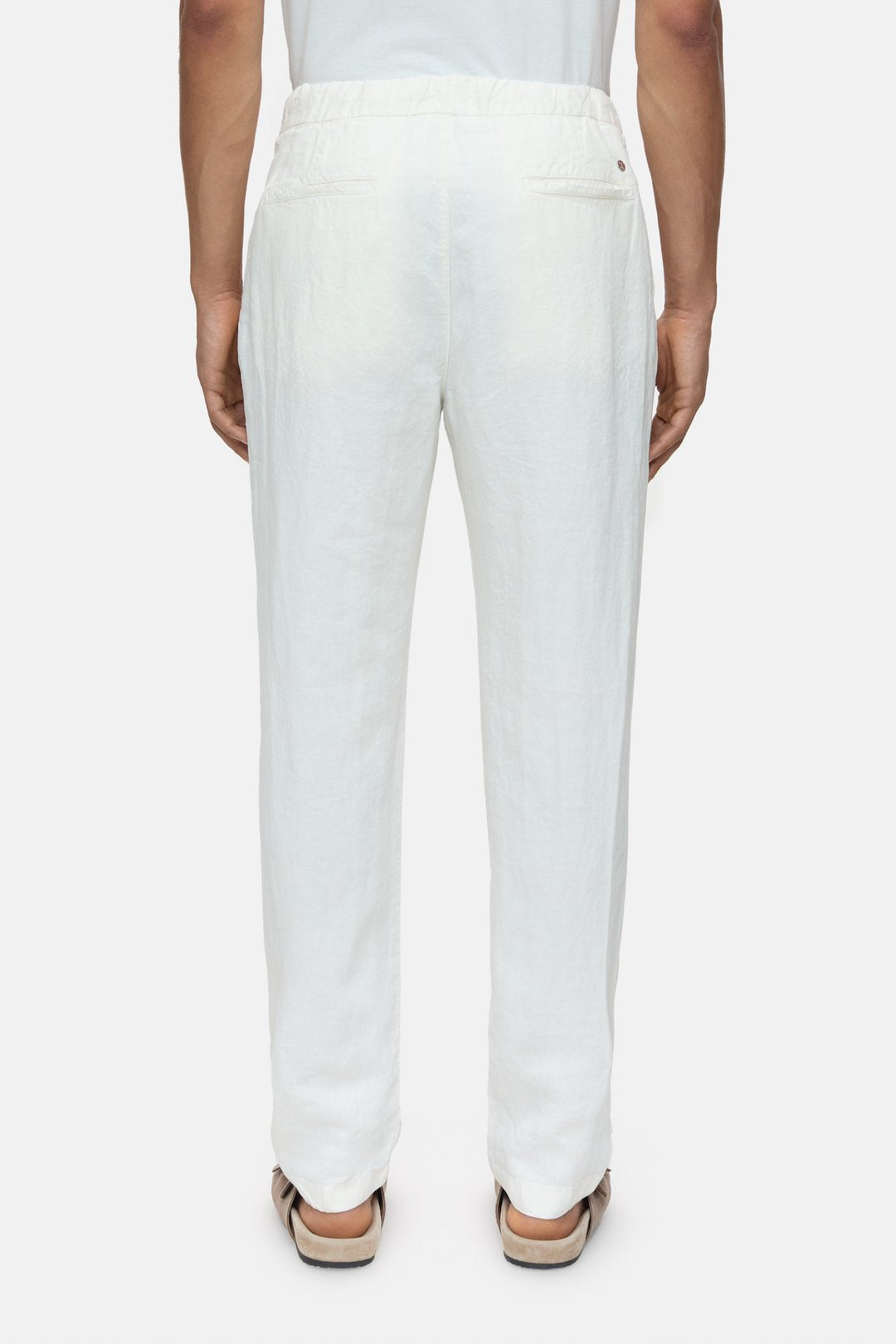 Closed Virgo Tapered Linen Pant Ivory