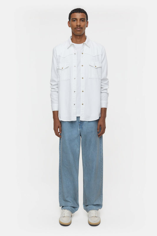 Closed Western White Button Down