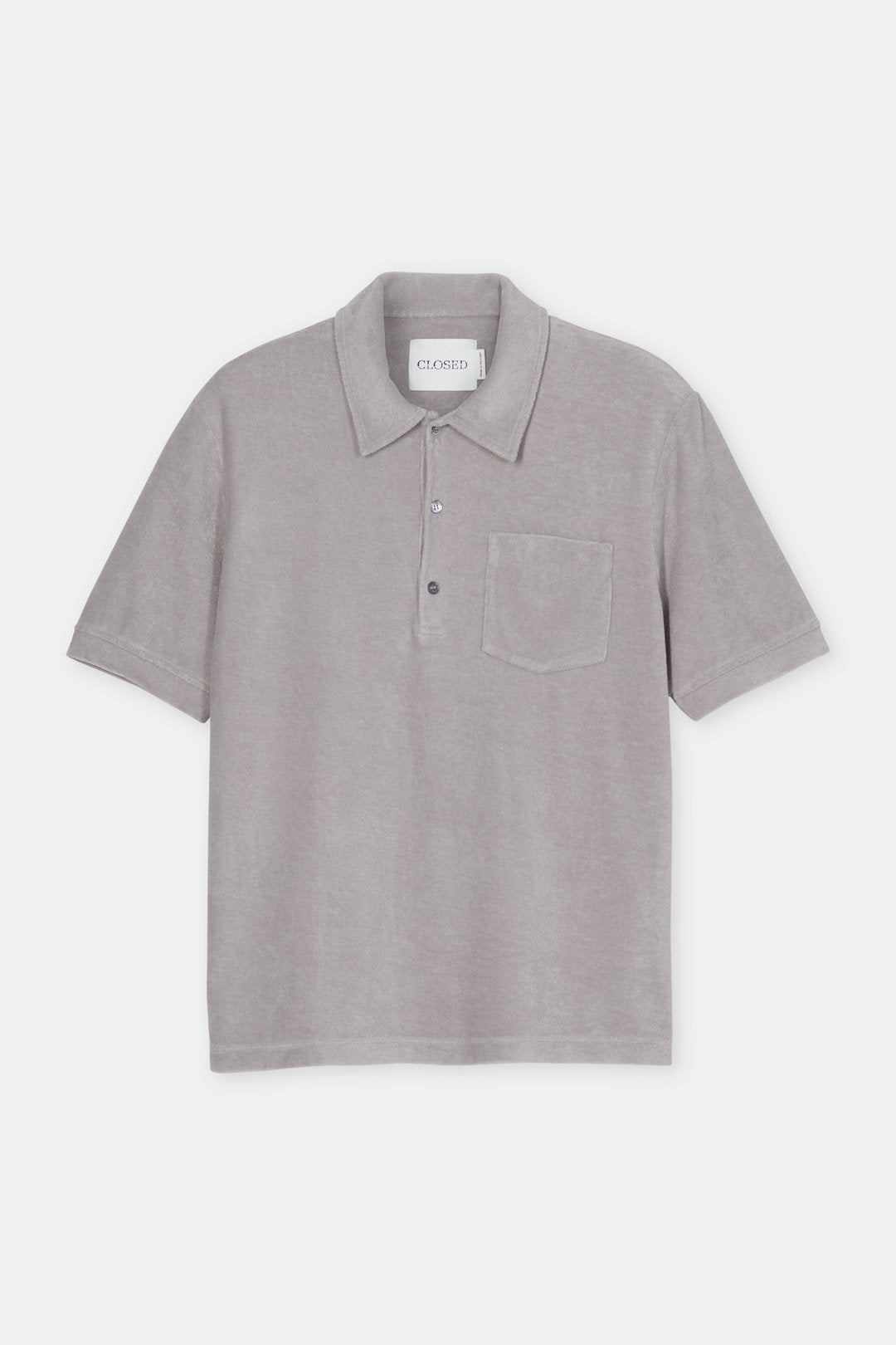 Closed Terry Cloth Polo Chalk Gray