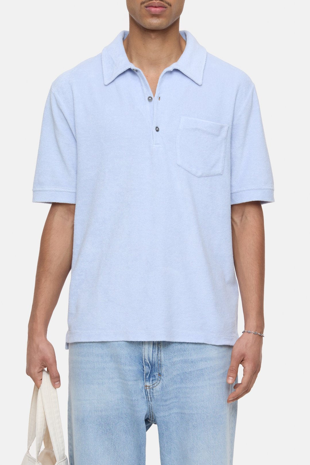 Closed Terry Cloth Polo Horizon Blue