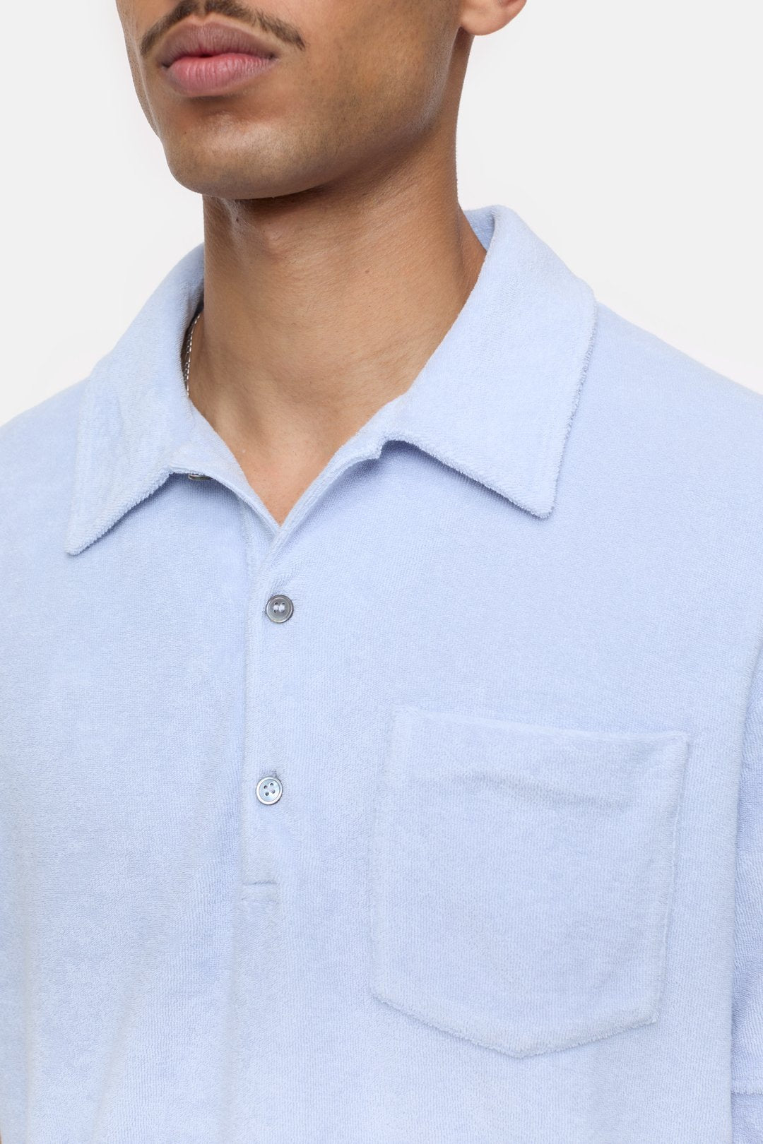 Closed Terry Cloth Polo Horizon Blue