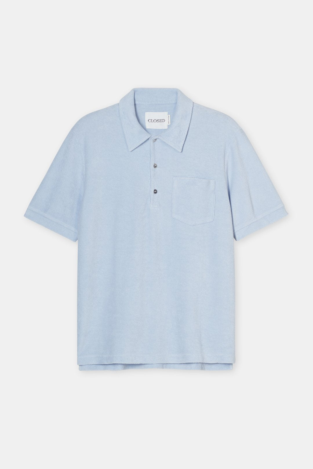 Closed Terry Cloth Polo Horizon Blue