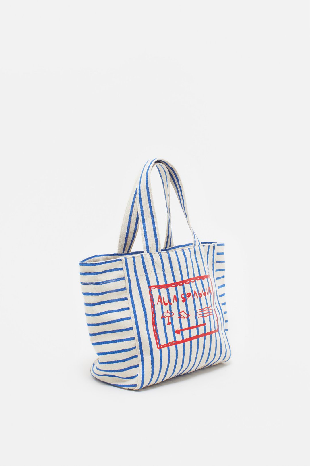 Closed Striped Tote Bag