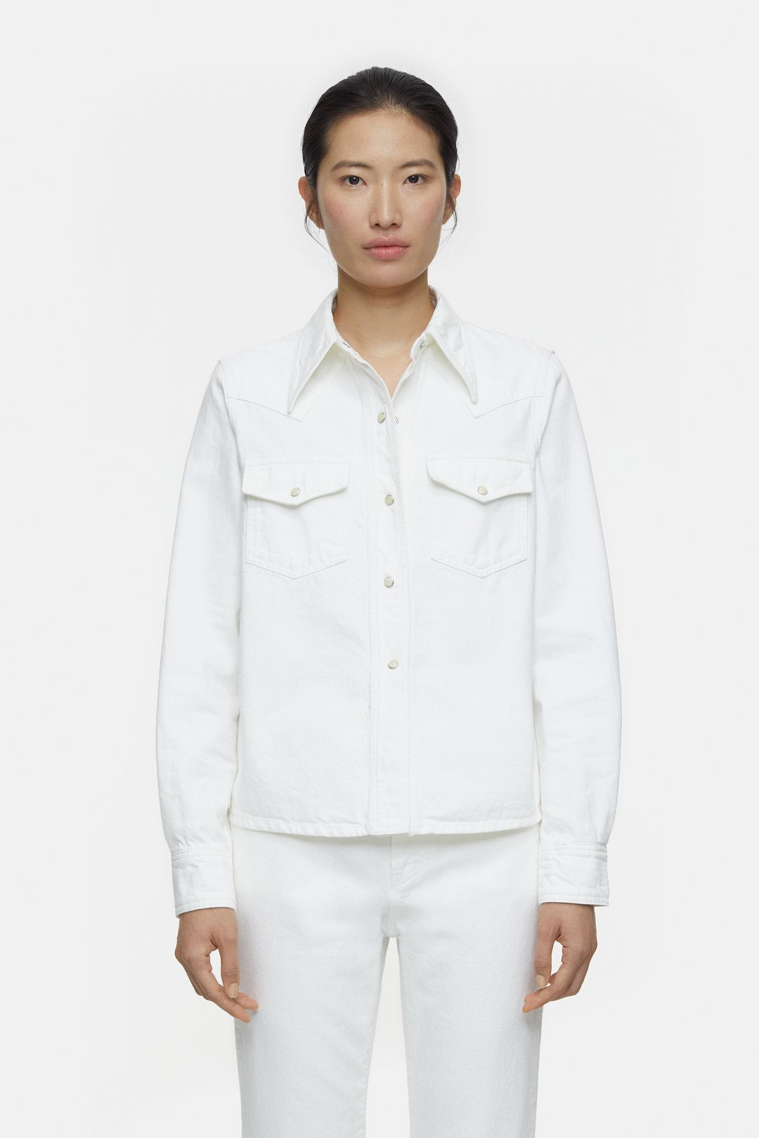 Closed Western Denim Blouse White