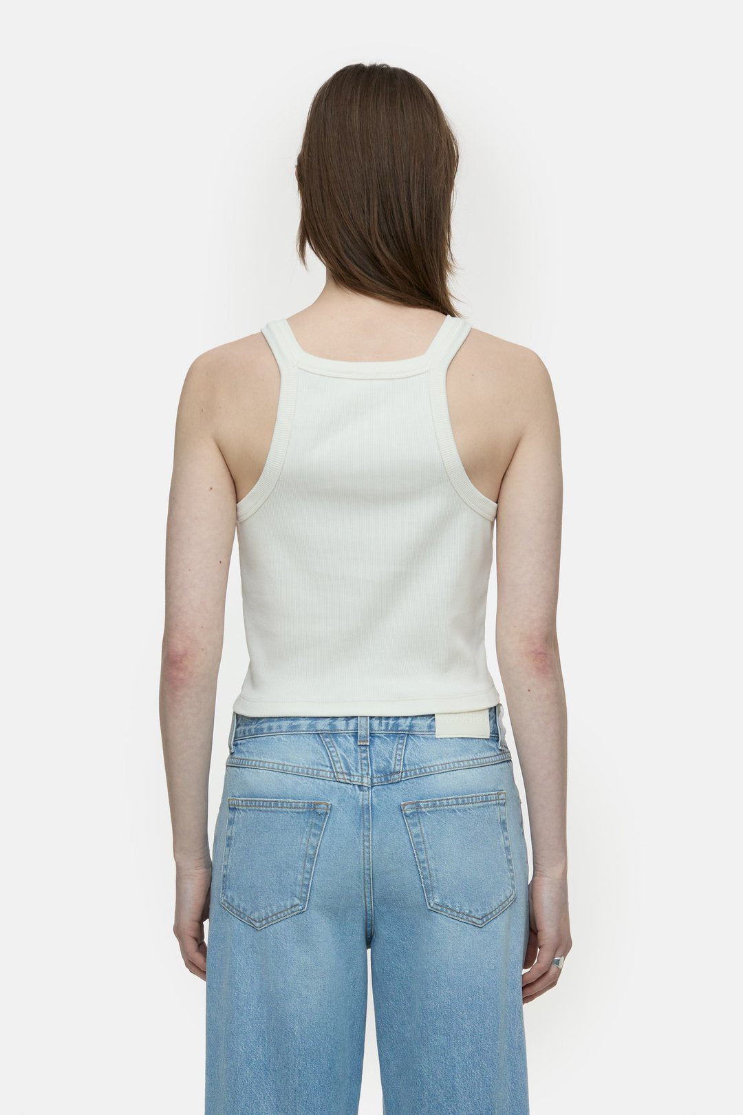 Closed Ivory Racer Tank