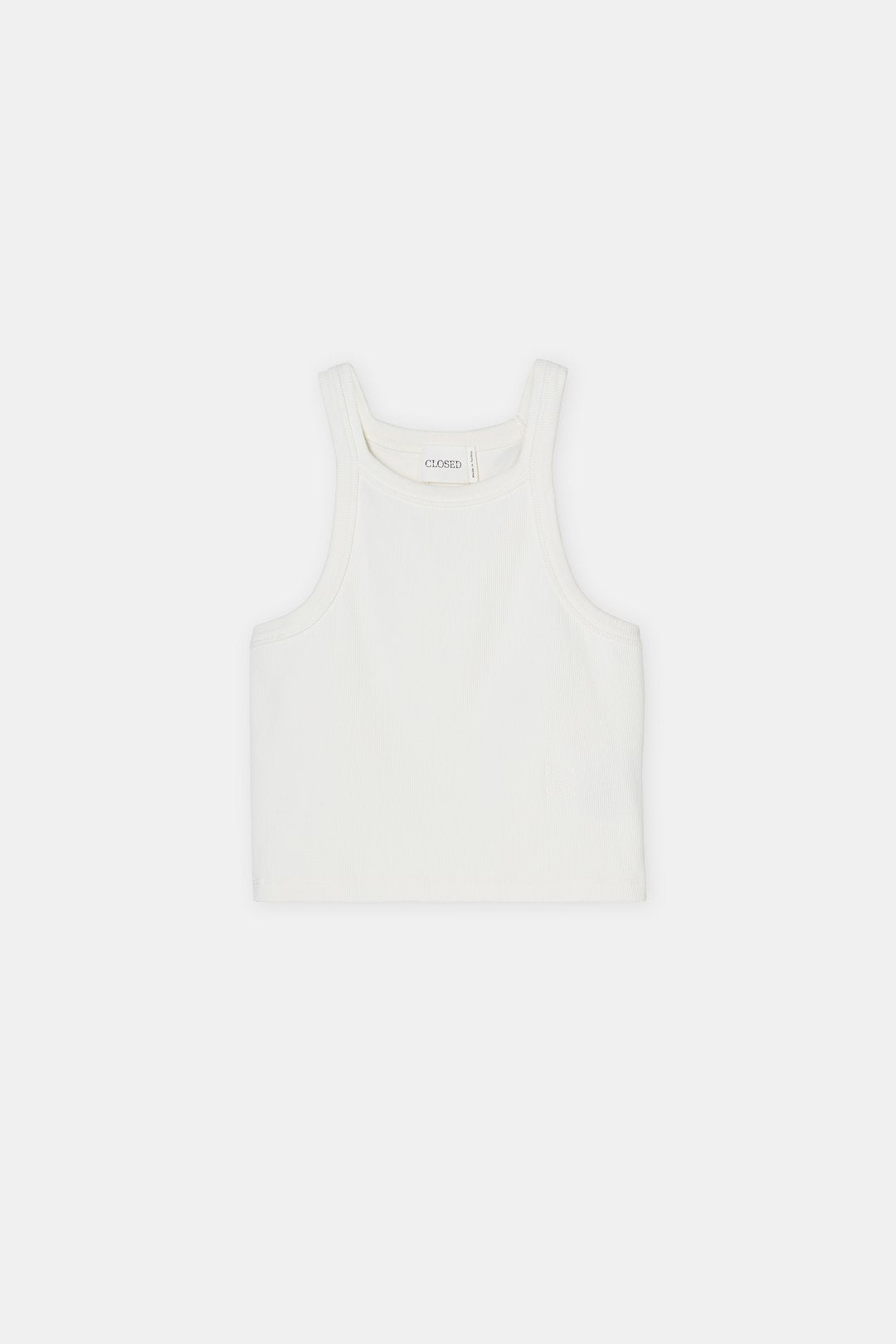 Closed Ivory Racer Tank