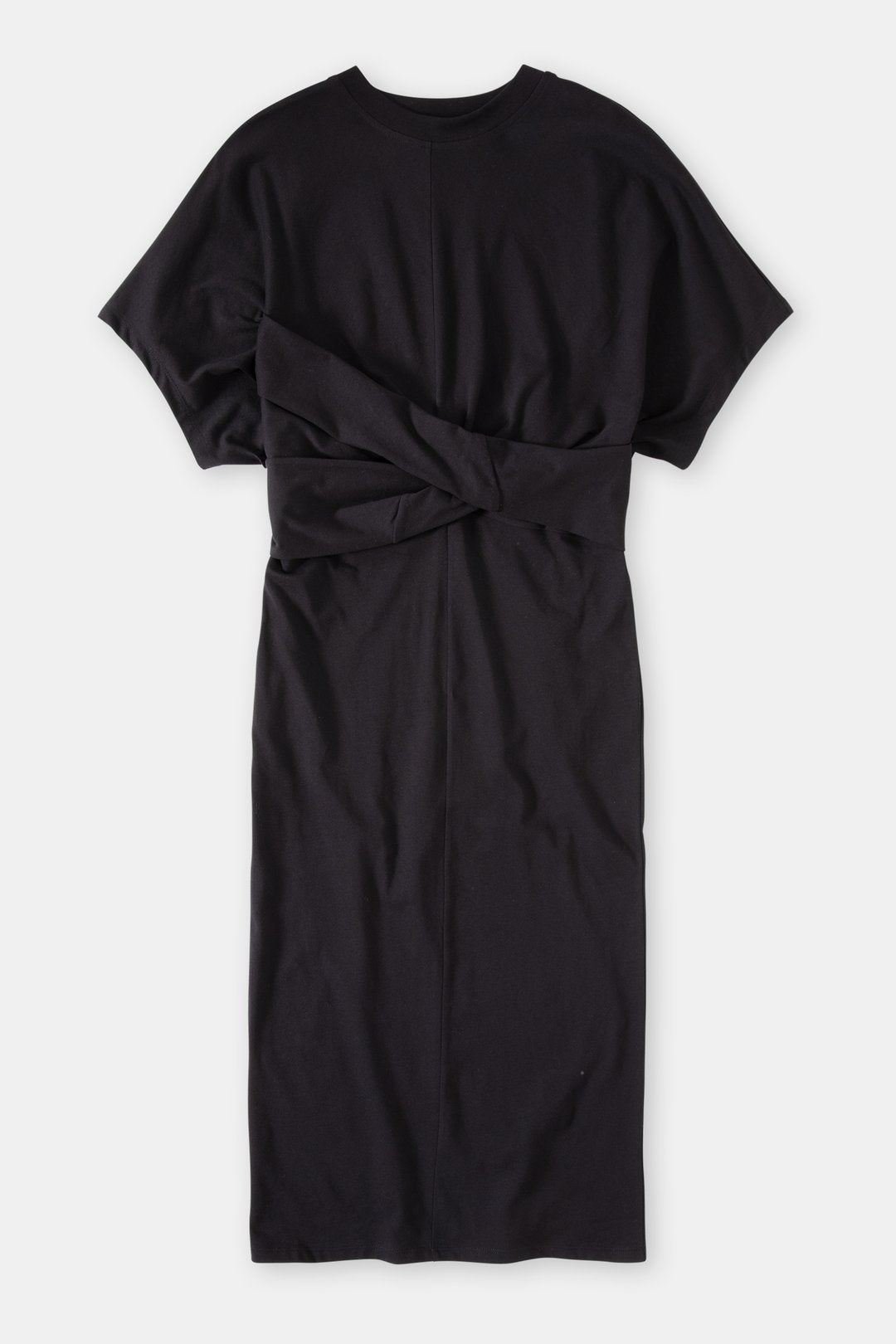 Closed Wrap Dress Black