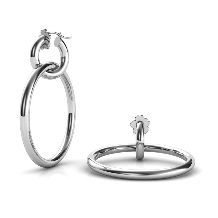 Sara Shala Veneto Hoops Silver