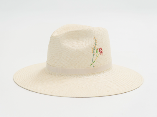 Freya Wheat/Poppy Cross Stitch Hat